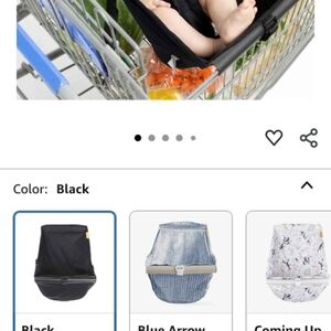 Black Shopping Cart Cover